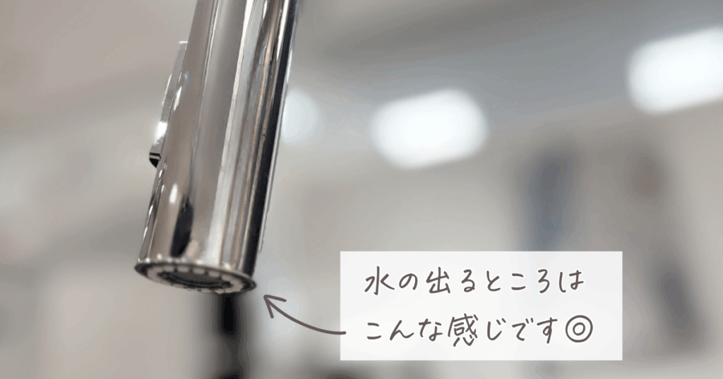 ウォータースタンド オリジナル水栓:8,800円タイプの先端を写した画像