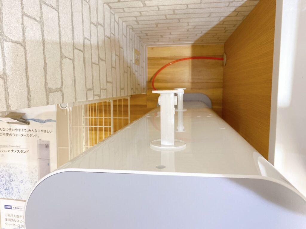 ウォータースタンド 背面:ナノスタンドを背面から撮影した画像