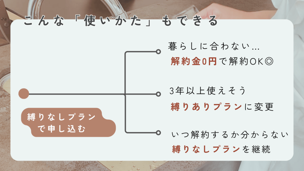 ウォータースタンド ピュアライフ S 申し込みプランの活用方法を解説した画像